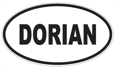 DORIAN - Oval Sticker