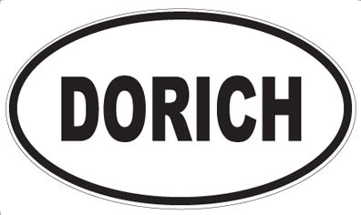 DORICH - Oval Sticker
