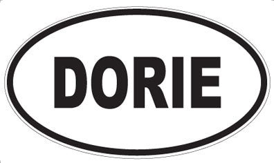 DORIE - Oval Sticker