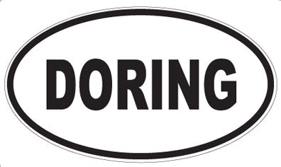 DORING - Oval Sticker