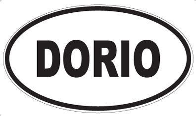 DORIO - Oval Sticker