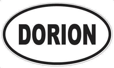 DORION - Oval Sticker