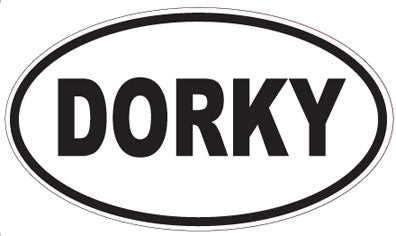 DORKY - Oval Magnet