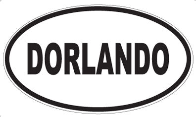 DORLANDO - Oval Sticker