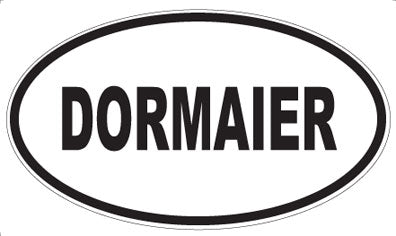 DORMAIER - Oval Sticker