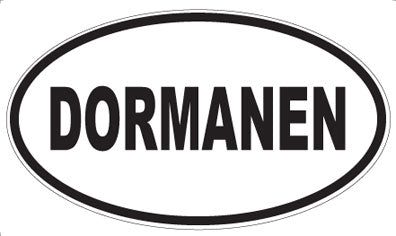 DORMANEN - Oval Sticker