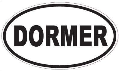 DORMER - Oval Sticker