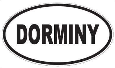 DORMINY - Oval Magnet