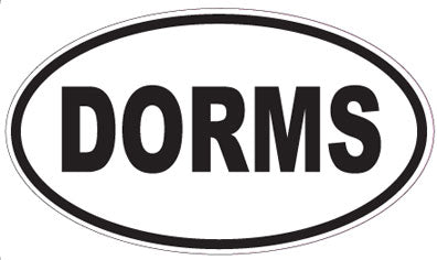 DORMS - Oval Sticker