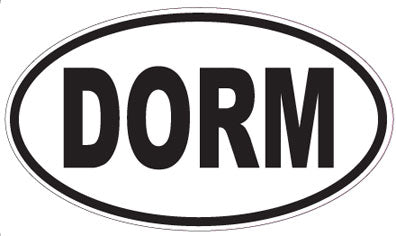DORM - Oval Sticker