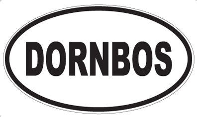 DORNBOS - Oval Sticker