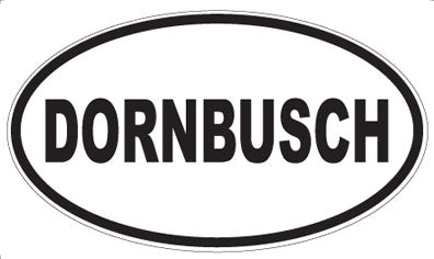 DORNBUSCH - Oval Sticker