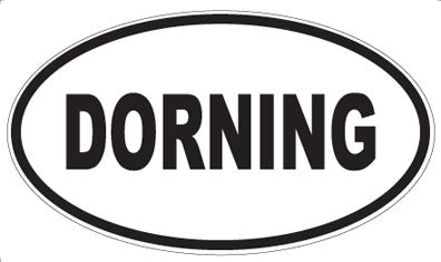 DORNING - Oval Magnet