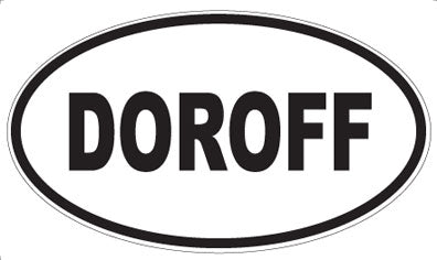 DOROFF - Oval Sticker