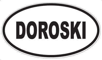 DOROSKI - Oval Sticker
