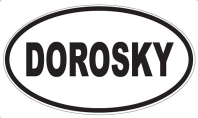 DOROSKY - Oval Magnet