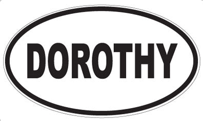 DOROTHY - Oval Sticker