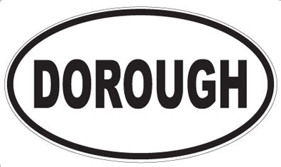 DOROUGH - Oval Sticker