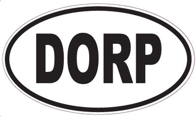 DORP - Oval Sticker