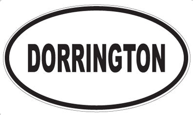 DORRINGTON - Oval Sticker