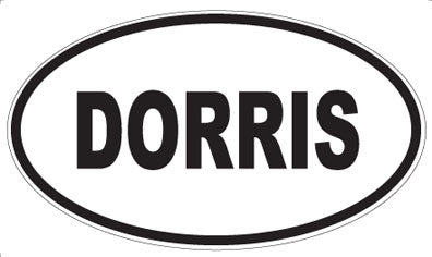 DORRIS - Oval Sticker