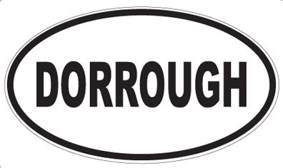 DORROUGH - Oval Sticker