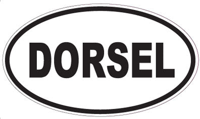 DORSEL - Oval Sticker