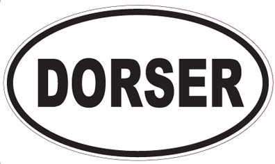 DORSER - Oval Sticker