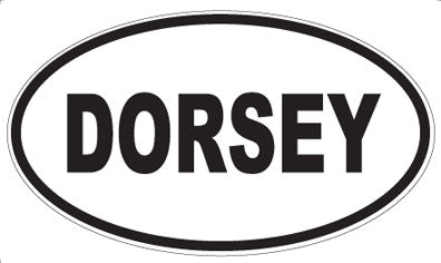 DORSEY - Oval Sticker