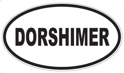 DORSHIMER - Oval Sticker