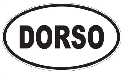DORSO - Oval Sticker