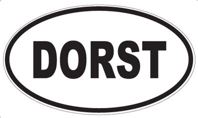 DORST - Oval Sticker