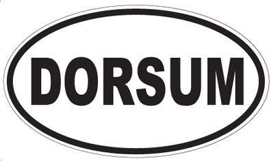 DORSUM - Oval Sticker