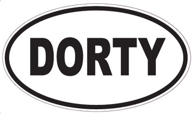 DORTY - Oval Sticker
