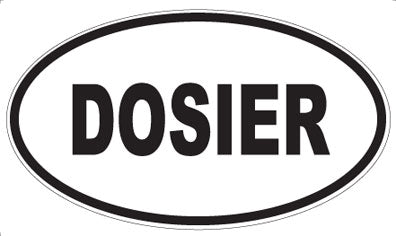 DOSIER - Oval Sticker