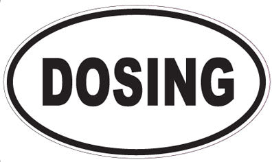 DOSING - Oval Sticker