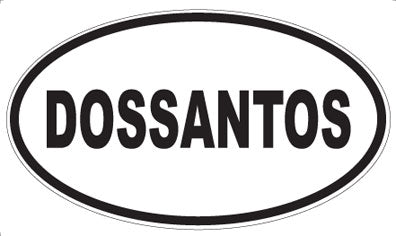 DOSSANTOS - Oval Magnet