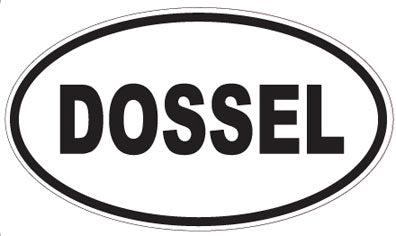 DOSSEL - Oval Sticker