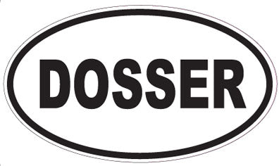 DOSSER - Oval Sticker