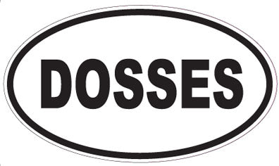 DOSSES - Oval Sticker