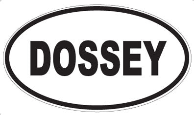 DOSSEY - Oval Sticker