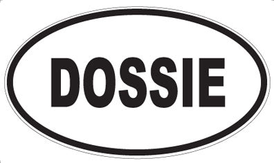 DOSSIE - Oval Sticker