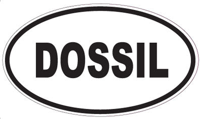 DOSSIL - Oval Sticker