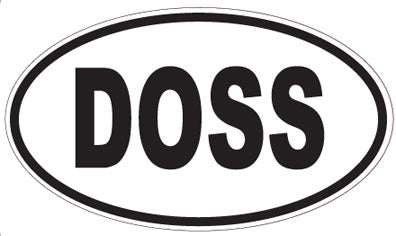 DOSS - Oval Sticker