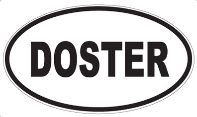 DOSTER - Oval Sticker