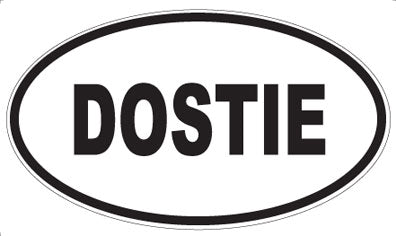 DOSTIE - Oval Magnet