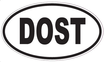 DOST - Oval Sticker