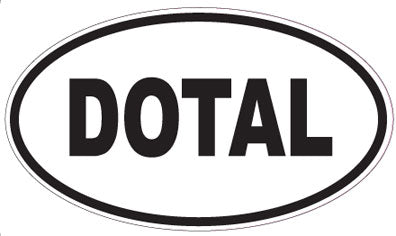 DOTAL - Oval Sticker