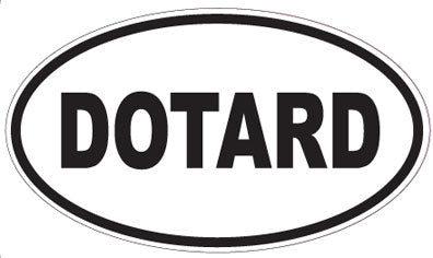 DOTARD - Oval Sticker