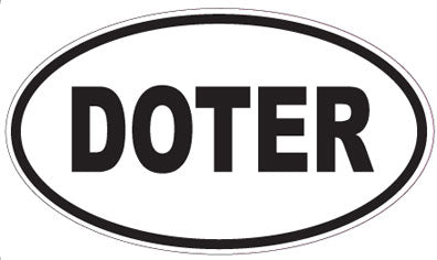 DOTER - Oval Sticker